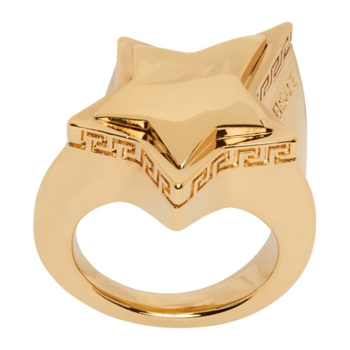 베르사체 여성 골드톤 스타 링 231404F024030