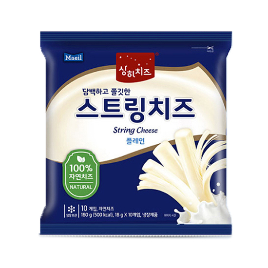 매일유업 상하치즈 스트링치즈 플레인 10개입 180g (1개)
