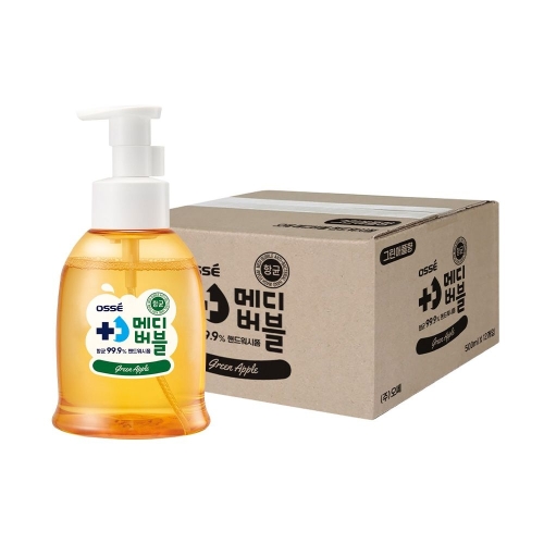 오쎄 메디버블 항균 핸드 워시 그린애플향 500ml (12개)_이미지
