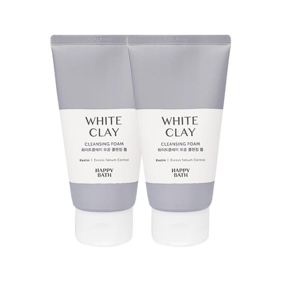 해피바스 화이트 클레이 모공 클렌징 폼 150ml (2개)_이미지