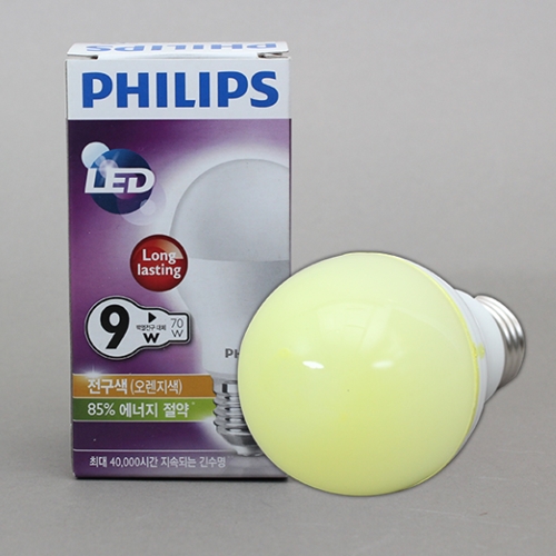 필립스 LED 해충 벌브전구 전구색 9W