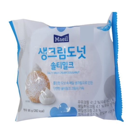 매일유업 생크림도넛 솔티밀크 브레드빵 95g (1개)