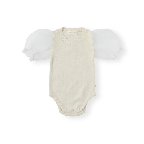 베네베네 BNG25S45015 BABY 세실 퍼프 니트 바디수트_이미지