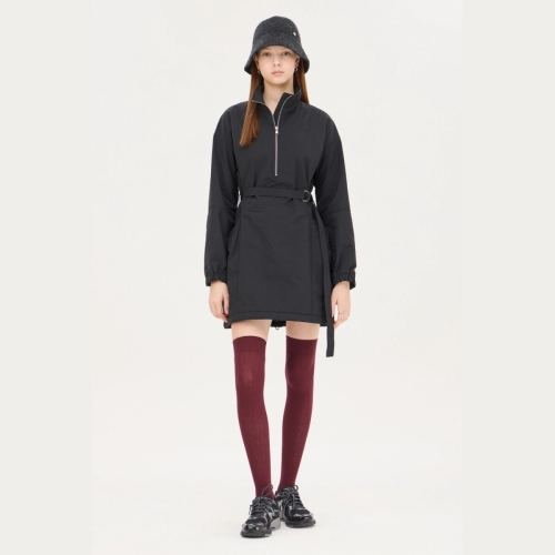 SISLEY 보이드 집업 벨티드 미니 원피스 SAOP40461_이미지