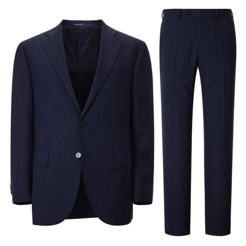 LF 마에스트로 하절 네이비 체크 울 정장세트_B064N2 52R 103-170 82 32