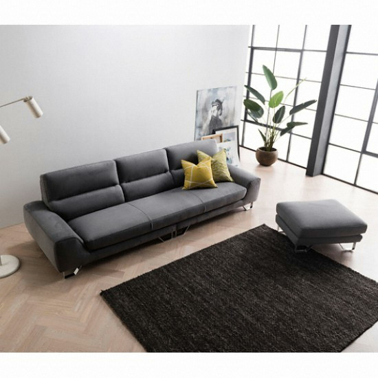 자코모 댄디 스위브 패브릭 소파 4인용 (스툴포함)_이미지