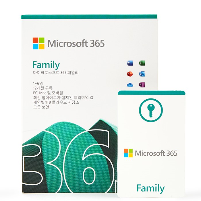 Microsoft 365 Family (1년 ESD 다운로드용)