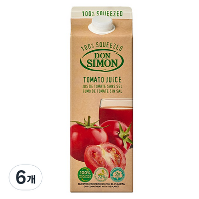 JGC,S.A 돈시몬 착즙 토마토 주스 2L (6개)_이미지