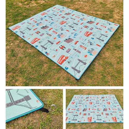 씨엔디상사 벨라홈 프라임 캠핑매트 그림 3단 대형 (200x240)_이미지