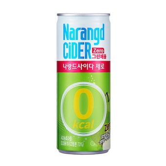 동아오츠카 <b>나랑드</b> 사이다 제로 그린애플 245ml