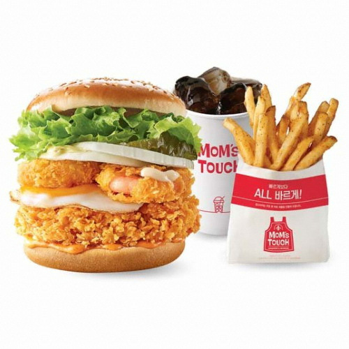 맘스터치 ㅤ언빌리버블버거 세트_이미지