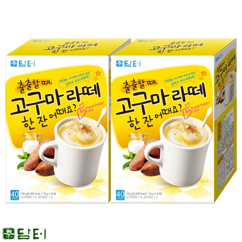 담터 고구마라떼 18g 40개입 (2개)_이미지