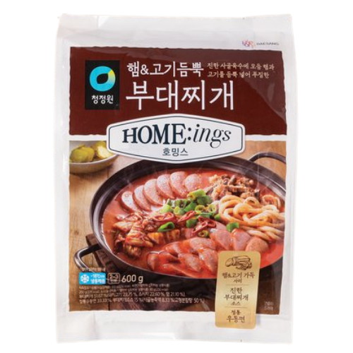 대상 청정원 호밍스 햄 앤 고기듬뿍 부대찌개 600g (2개)_이미지