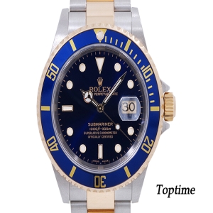 서브마리너 데이트 콤비 청판 40mm 16613LB