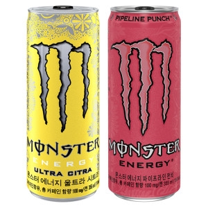  코카콜라음료 몬스터 에너지 시트라 + 파이프라인 펀치 355ml [20개]