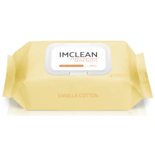 에스앤케이글로벌 아임클린 ㅤ건조기용 드라이시트 바닐라코튼 80매 (2개)_이미지