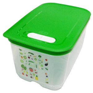 스마트에어 싱싱야채통 직사각 냉장용기세트-깊은형/4.4L/1개/진그린 861