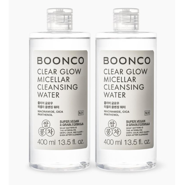  분코 클리어 글로우 미셀라 클렌징워터 400ml [2개]