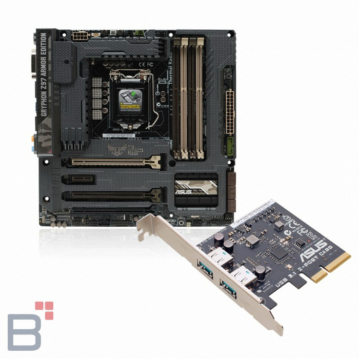ASUS GRYPHON Z97 ARMOR EDITION + USB3.1 CARD STCOM_이미지