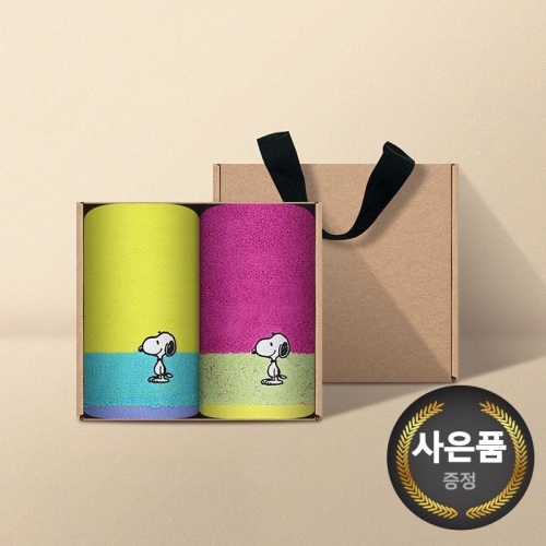 송월타월 스누피 컬러36 고리수건 [2장]