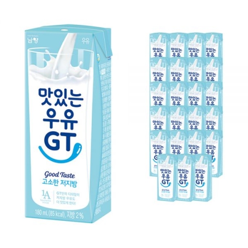 남양유업 맛있는우유 GT 고소한 저지방우유 190ml (12개)_이미지