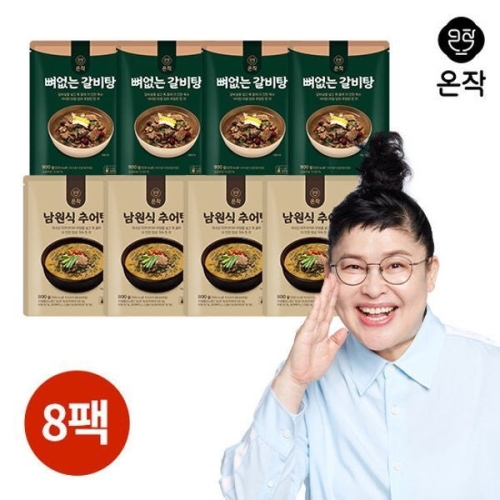 뼈없는 갈비탕 x 4팩 + 남원식 추어탕 x 4팩