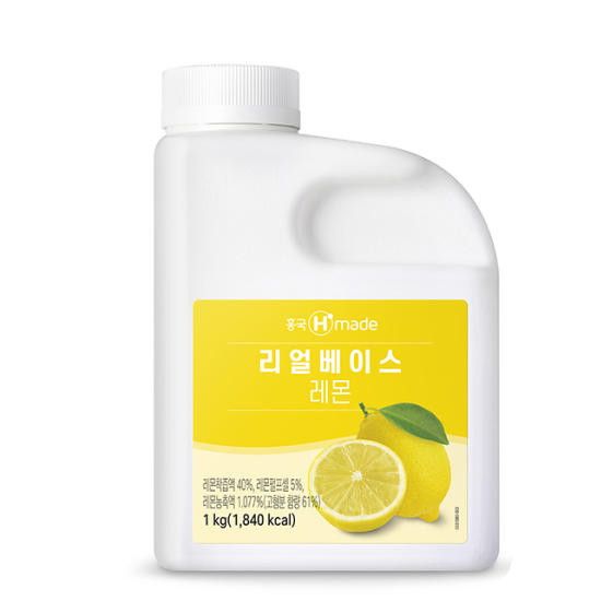 흥국F&B 리얼베이스 레몬 1kg (6개)