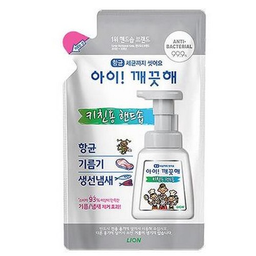 아이깨끗해 폼 핸드솝 키친 리필 200ml (2개)