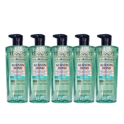 애경 케라시스 어드밴스드 케라틴 본드 퓨리파잉 샴푸 600ml (5개)