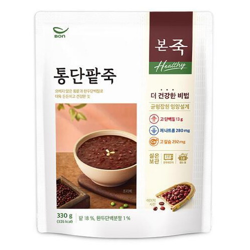 본아이에프 본죽 Healthy 통단팥죽 330g이미지입니다. 누르면 해당 게시물로 새창이동합니다.