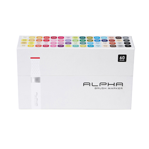 알파색채 알파 브러쉬 마카 (60색)