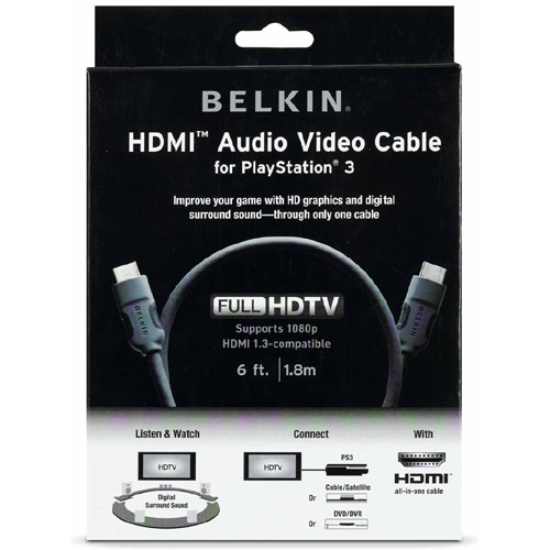 벨킨 HDMI 오디오 비디오 케이블 (PS3/ HDMI Audio Video Cable for PS3)