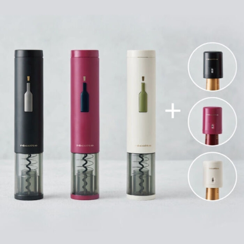 레꼴뜨 이지 와인오프너 + 와인키퍼 SET 와인오프너 화이트+와인키퍼 화이트_이미지