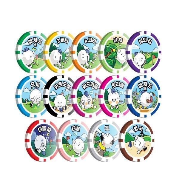  컴스 골프 게임칩 볼마커 [14개]