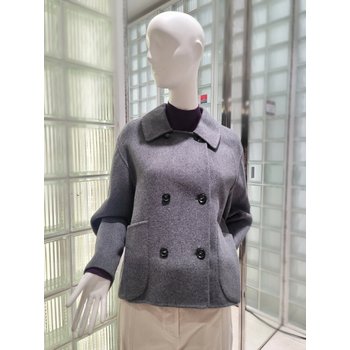 쥬크 핸드메이드 더블버튼 숏 코트 V234MSG964