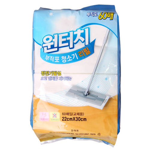 삼정크린마스터 ㅤ원터치 부직포 청소기 교체용 60매 (1개(60매))_이미지