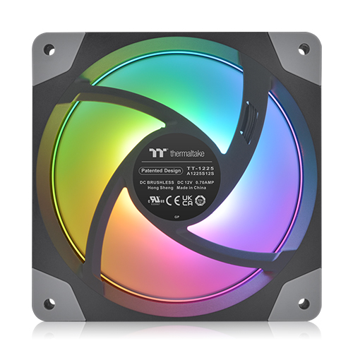 써멀테이크 SWAFAN EX12 RGB 라디에이터 팬 TT 프리미엄 에디션 (컨트롤러/3팩, 블랙)_이미지