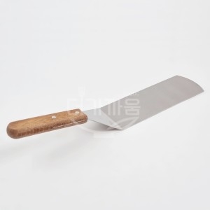 사각 스페치 대 우드손잡이 철판요리 볶음요리 도구 조리용 헤라 부침개 전 뒤집개_이미지