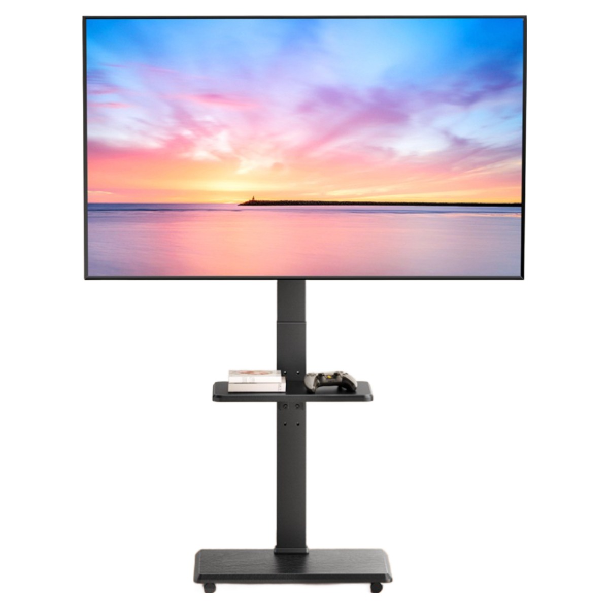 PCT01-2-GM-A02 32-75인치 선반형 이동식 TV거치대_이미지