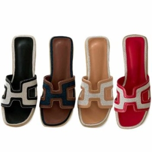 아미 k et muse Combi stitch slippers KM22s282