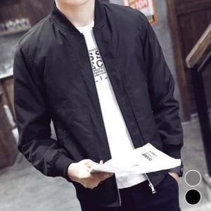 [불명] 깔끔 디자인 얇은 남자 블루종 점퍼 URD-106_이미지