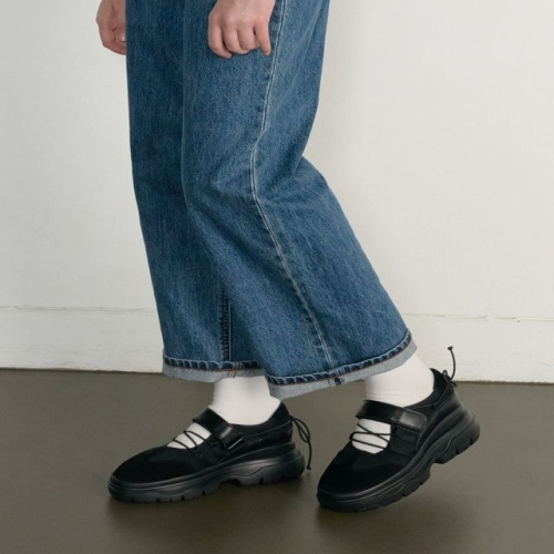 질스튜어트 질바이 완판리오더/스니커즈BEST 오즈 스트링 플랫폼 스니커즈 JLSO5E202BK_이미지