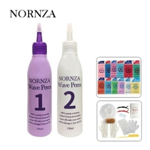 노른자 웨이브파마약+파마풀세트+세라믹롯드2호 4팩