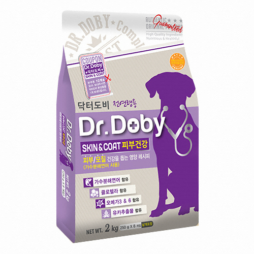 인터펫코리아 닥터도비 스킨앤코트 피부건강 2kg (1개)