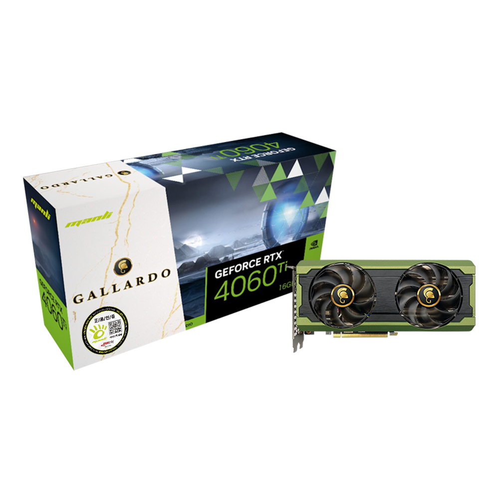 MANLI ������ RTX 4060 Ti Gallardo OC D6 16GB �����Ƽ����