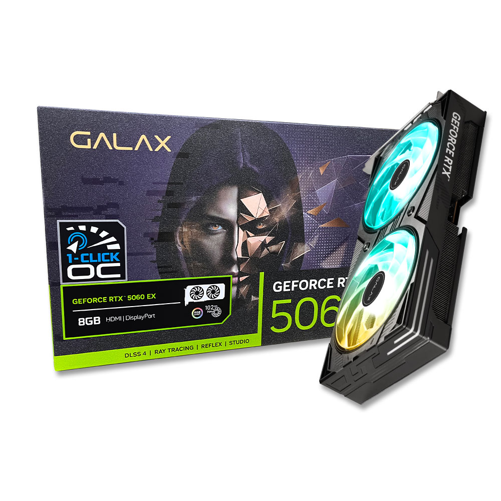 갤럭시 GALAX 지포스 RTX 5060 EX BLACK OC D7 8GB