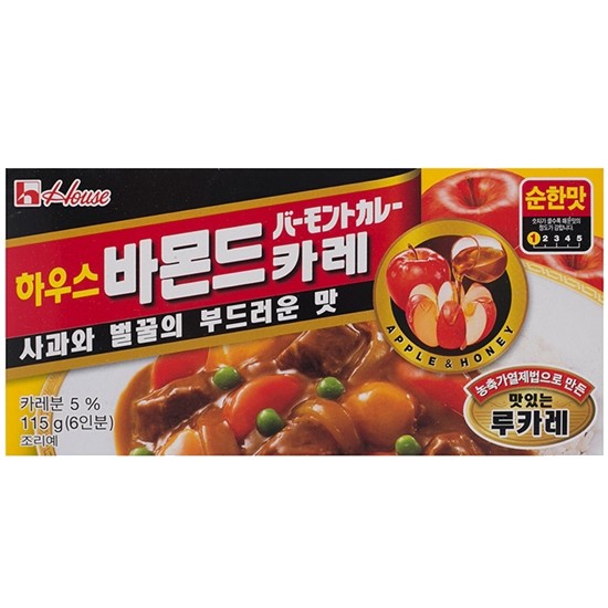 하우스식품 바몬드 카레 순한맛 115g [10개]