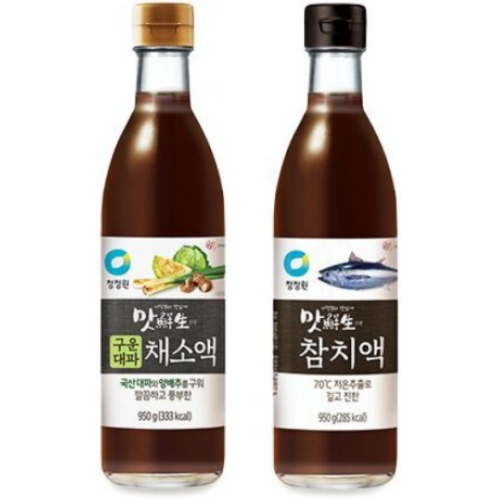 청정원 맛선생 구운대파 채소액 950g + 참치액 950g