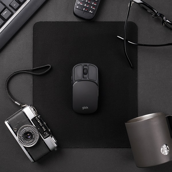 지클릭커 OFFICEPRO OP10 슬라임 미니 블루투스 무선 (블랙)_이미지