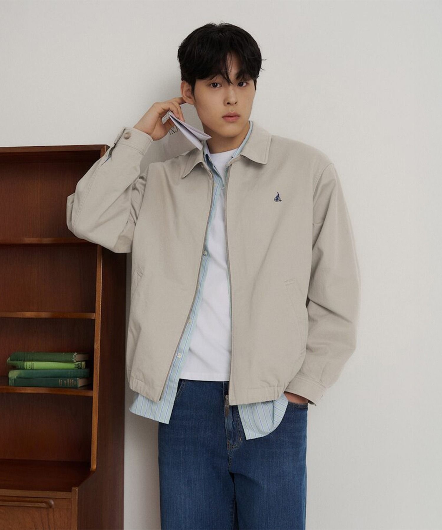 빈폴 MEN 클럽 코튼 드리즐러 베이지 BC6239C 481026